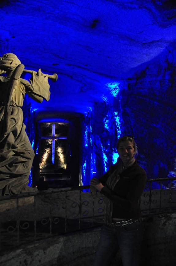 Chegando à majestosa Catedral de Sal em Zipaquirá, próximo à Bogotá, na Colômbia